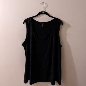 Black Lace Trim Cami with wide straps | Lane Bryant | 18/20